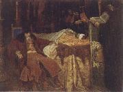 Ivan the Terrible Meditating at the Deathbed of his son Ivan Wjatscheslaw Grigorjewitsch Schwarz